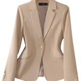 Blazer Feminino Alfaiataria Acinturado Modern Catarina